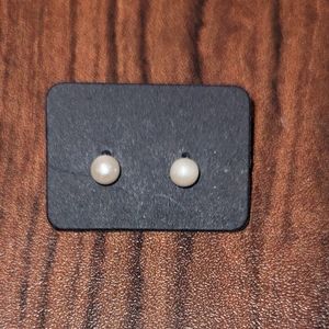 Small pearl stud earrings